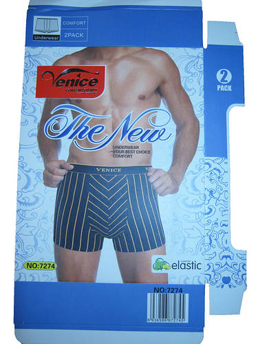 Купить Трусы Мужские Venice Черные упаковка (2 шт) размер L, цена 190 ...