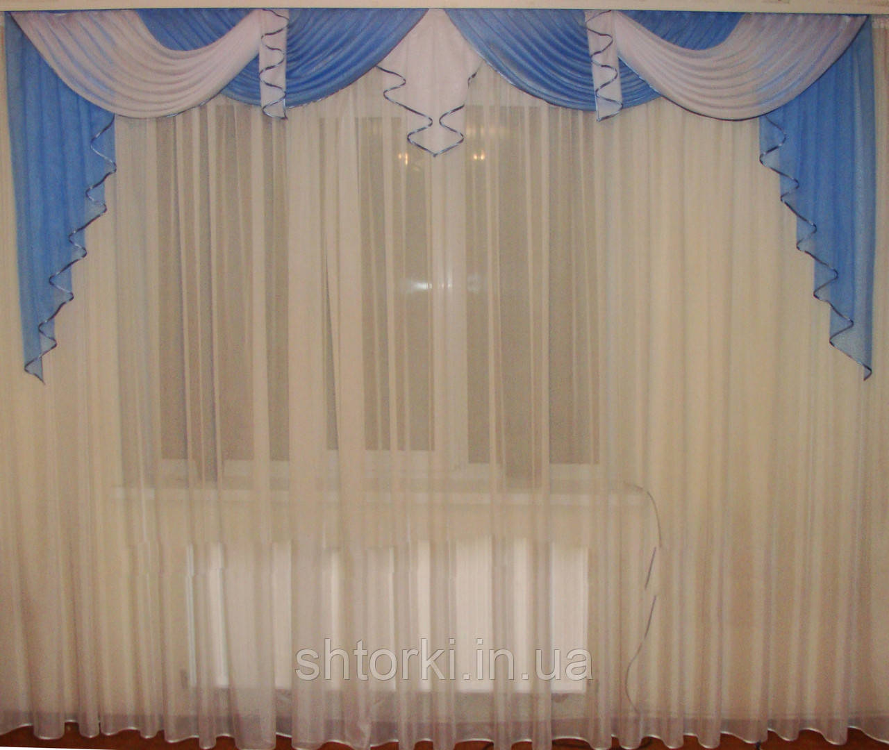 Ламбрикен волошковий КЛАСІКА 3 м без торочки, фото 1