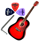 Електроакустична гітара EQUITES WKL 01 RDS 41'' + Cherub GT-3 Preamp, фото 2