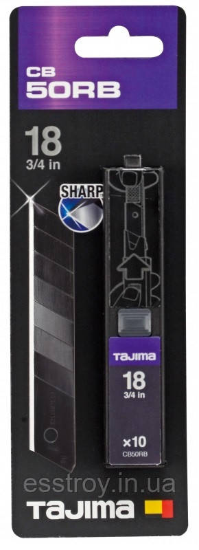 Змінні сегментні леза Premium 18 мм TAJIMA DORA Razar Black Blades (чорні)