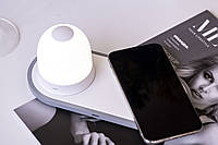 Нічний світильник-нічник з бездротовою зарядкою смартфона Qi 10Вт W34, фото 1