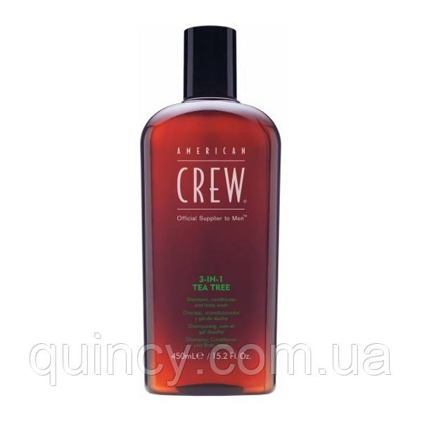 Засіб по догляду за волоссям і тілом 3-в-1 American Crew Classic Tea Tree 450 мл