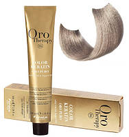 Крем-краска безаммиачная для волос Fanola Oro Therapy №10/1 Blonde platinum ash 100 мл (3062Qu)