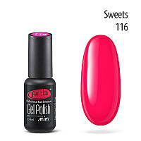 Гель-лак PNB Gel nail polish mini №116 sweets 4 мл (15002Qu)