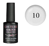 Гель-лак для ногтей Couture Colour Soft Nude №10 Молочный с перламутром полупрозрачный 9 мл (11224Qu)