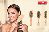 Дерев'яна щітка для волосся TITANIA art.2822, фото 4