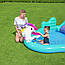 Надувний ігровий центр «Єдиноріг», 274*198*137 см, з гіркою, фонтаном, 220 л, Intex 53097, фото 7