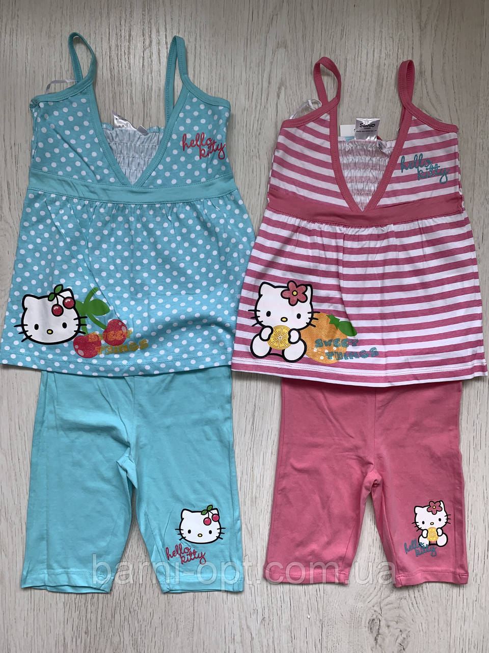 Комплекти для дівчаток оптом, Disney, 104-140 р Hello Kitty