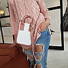 Сумка жіноча "Амелі"" натуральна шкіра, білаа / рожева, фото 6