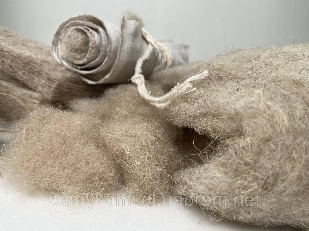 Конопляне волокно (механічна обробка), для подушок, пуфів, текстилю