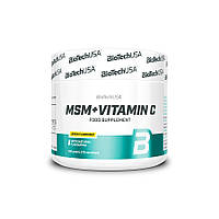 MSM + Vitamin C BioTech USA 150 g (для зміцнення суглобів і зв'язок)