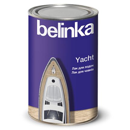 Яхтний лак для дерева Belinka Yacht матовий 0.9л, фото 1