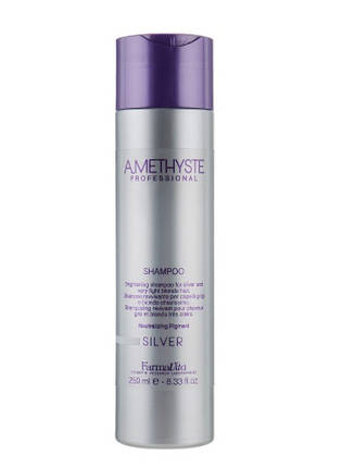 Шампунь для сивого і освітленого волосся FarmaVita Amethyste Silver Shampoo 250 мл, фото 2