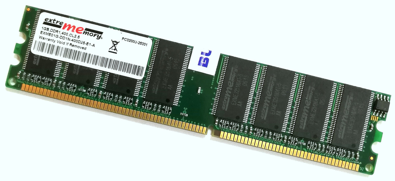 Оперативна пам'ять DDR 1Gb 400MHz 3200U CL3 Б/В MIX
