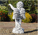 Садова фігура Ангел з ліхтарем + LED 81х38х26 см, фото 9