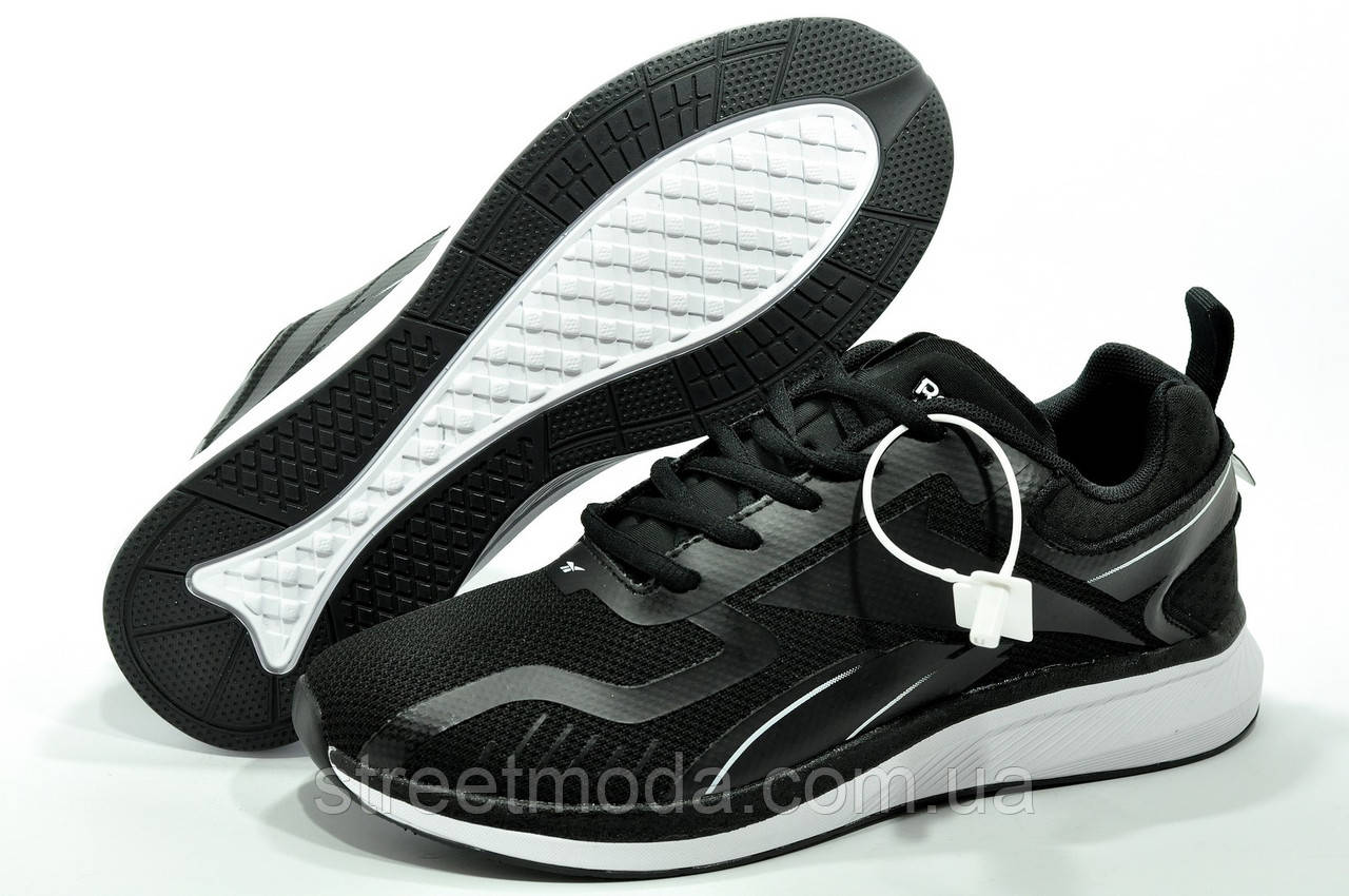 Беговые Мужские Кроссовки в Стиле Reebok, Черный/Белый — Купить ...