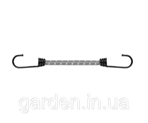 Шнур еластичний гумовий 40см з гачками BUNGEE CORD HOOK, BCH1-08040GY-E