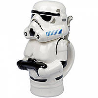 Кружка Star Wars Stormtrooper Stein Collectible 22oz Ceramic Mug with Metal Hinge