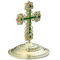 Крест на митру латунный со вставками арт. 2.7.0623л