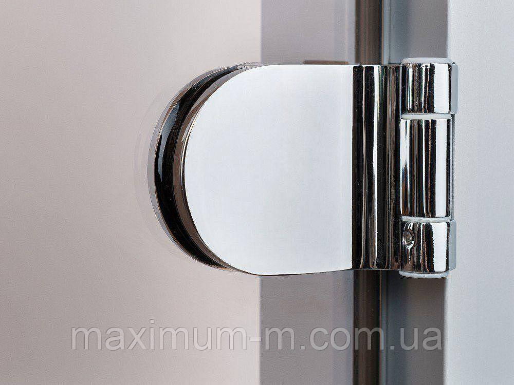 Стеклянная дверь для хамама GREUS матовая бронза 80/200 алюминий - фото 4 - id-p1391422939