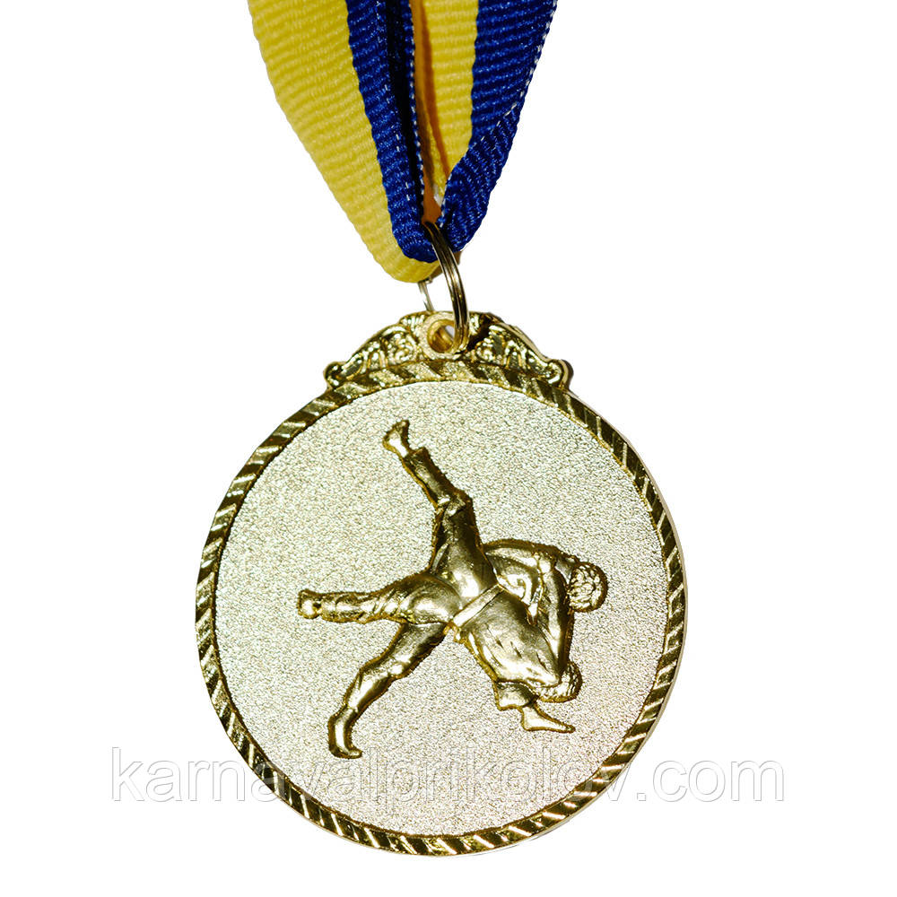Медаль наградная 43524 Единоборства Д5см Золото - фото 1 - id-p608822187