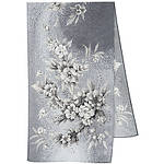 Павлопосадский шарф жіночий шовковий (крепдешин) Місячна мелодія вид 2, 43х150 см сорт перший