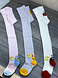 Дитячі колготи бавовна KBS з малюнком сови зайчика сонечка для дівчаток 3 пар/уп мікс, фото 4