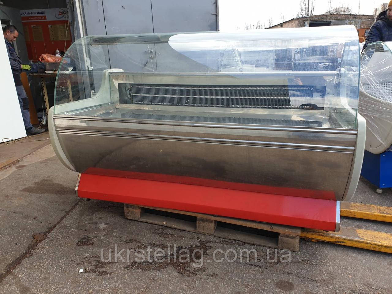 Холодильна вітрина 1,85 м. бу. Вітрина холодна бу. Прилавок бу, фото 1
