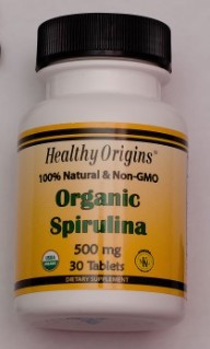 Спіруліна Healthy Origins Organic Spirulina 500 mg 30 табл