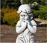 Садова фігура Дитина молиться на колінах 33x32x54.5 см, фото 3
