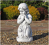 Садова фігура Дитина молиться на колінах 33x32x54.5 см, фото 7