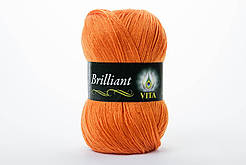 Пряжа напіввовняна VITA Brilliant, Color No.4999 оранж