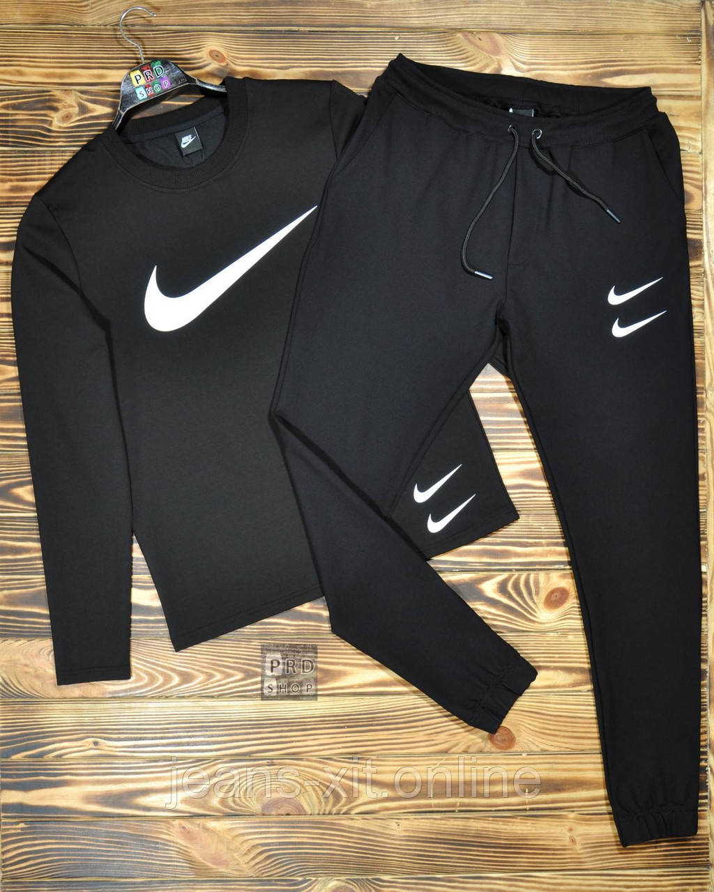 Брюки чоловічі 2XL(р) чорні 3001 Nike Туреччина Осінь-C