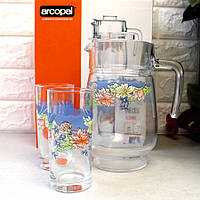 Кувшин со стаканами в подарочной упаковке Florine Arcopal 7пр (N3215)