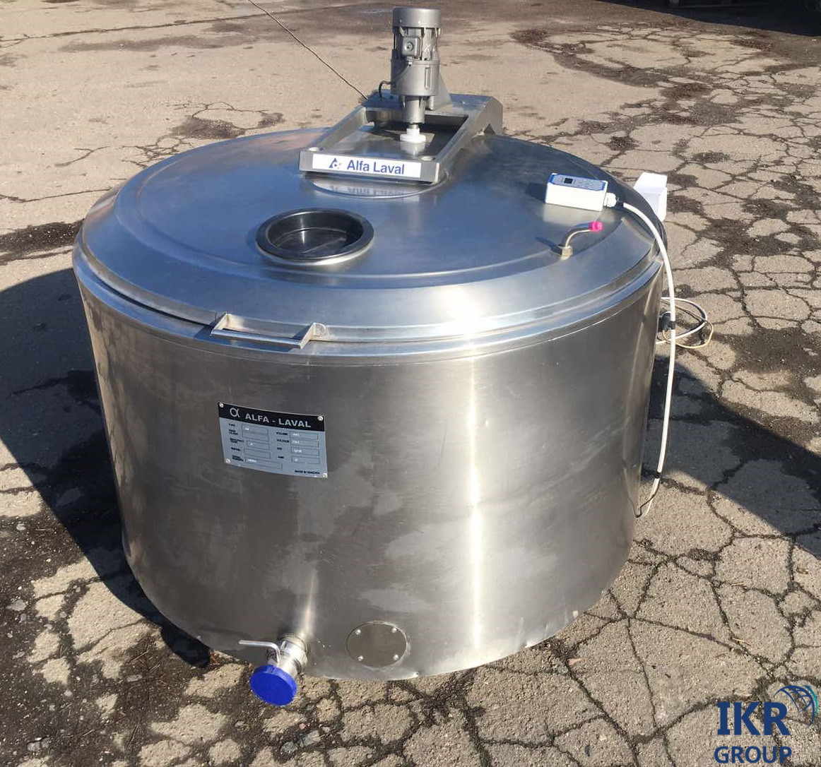 Охолоджувач молока Alfa Laval, Gea Westfalia, відкритого типу об'ємом 600 літрів / Охолоджувач молока