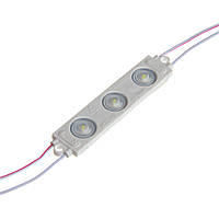 Світлодіодний кластер 220В білий холодний 3led smd3030 1.5 Вт герметичний No96