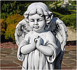 Садова фігура Ангел молиться стоячи 72х24х25 см, фото 3