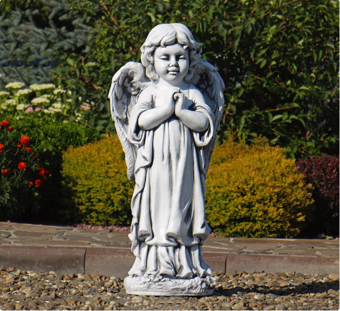 Садова фігура Ангел молиться стоячи 35x25x72 см