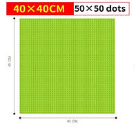 Пластина Cветло - Зеленая 50x50 пина (40x40 см), строительная пластина, базовая пластина 1шт.