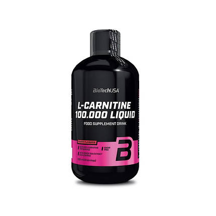 Жироспалювач BioTech USA L-Carnitine Liquid 100,000 mg 500 ml Cherry, фото 1