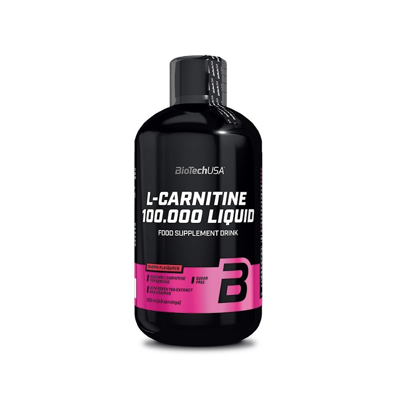 Жироспалювач BioTech USA L-Carnitine Liquid 100,000 mg 500 ml Cherry