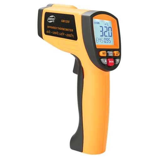 Інфрачервоний пірометр безконтактний -30~1250℃ BENETECH GM1250 (Китай), фото 1