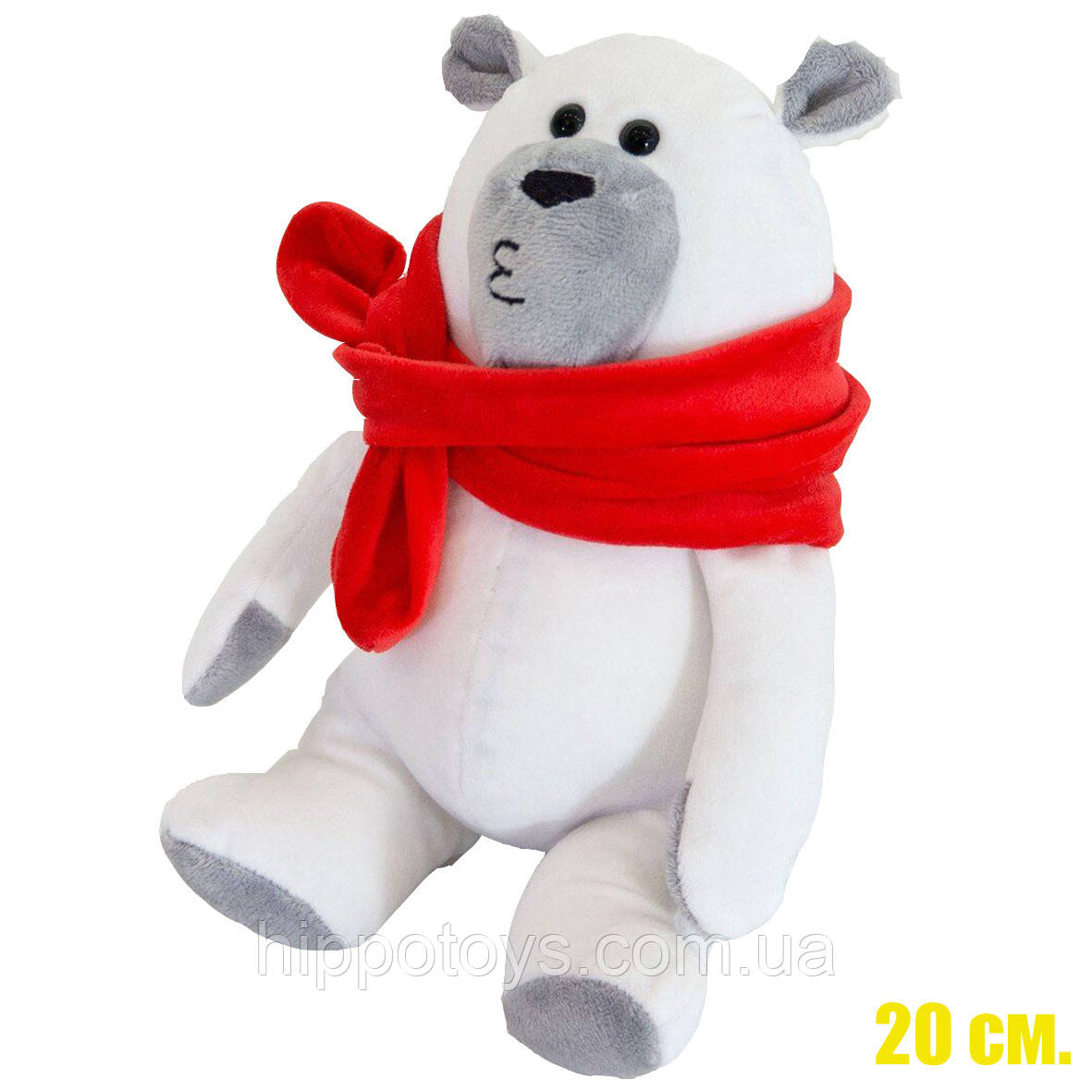 Білий плюшевий ведмедик М'яка іграшка ведмідь Маршмеллоу 20 см Білий ведмежа маленький 627