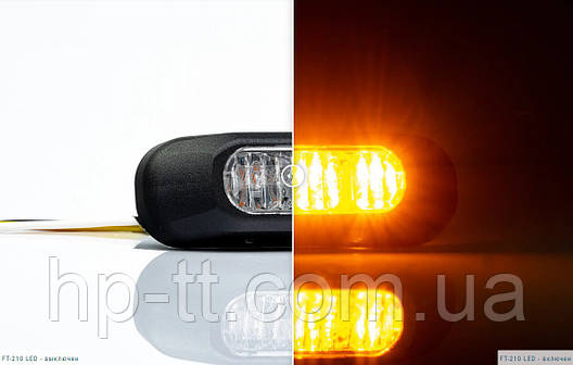 Мигалка Fristom FT-210 LED оранжевого кольору, фото 1