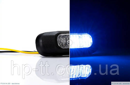 Сигнальний ліхтар Fristom синій з кабелем FT-210 N LED, фото 1