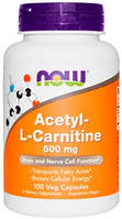 Карнітин Now Foods — Acetyl L-Carnitine 500 мг (100 капсул)