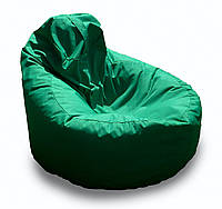 Кресло-груша мешок со съемным чехлом MeBelle REST-XL бескаркасная мебель для сада, зеленый изумрудный