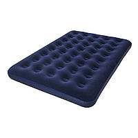 Матрас надувной двухместный для отдыха и сна 203x152x22 см, Синий