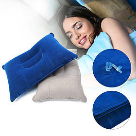 Подушка туристична надувна для кемпінгу і подорожей, Синій