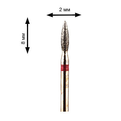 Насадка алмазна M-008 (насадка, фрезер для манікюру, апаратний манікюр, нарощування, корекція нігтів)